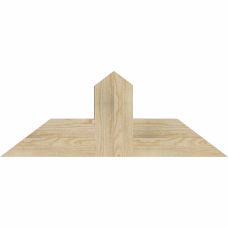 Ekena Millwork Portland Rough Sawn Timber Gable Bracket, Douglas Fir, 36"W x 13"H x 6"D x 6"F, 9/12 Pitch GBW036X13X0606POR00RDF